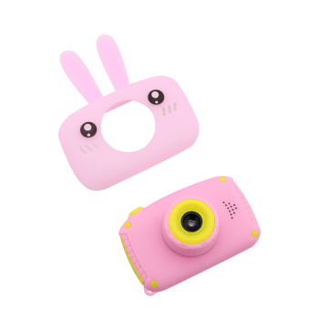 Детский фотоаппарат Kids Camera Розовый Зайчик-4