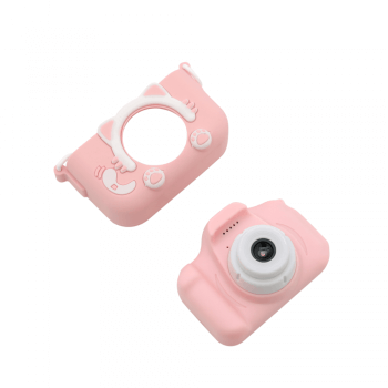 Детский фотоаппарат Kids Camera X5S (розовый)-4
