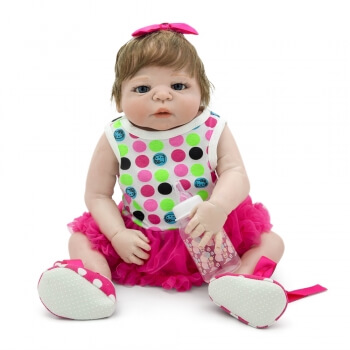 Силиконовая кукла Реборн девочка Сара 55 см-1