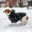 Зимний комбинезон куртка для маленьких собак Terry черный XL-4