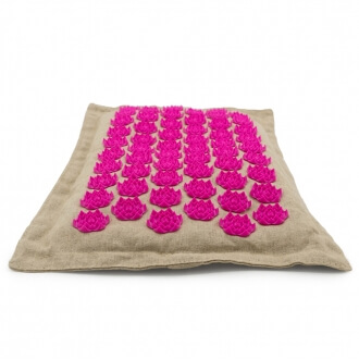 Массажная акупунктурная подушка (квадратная) EcoRelax, розовый-4